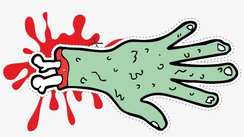 Severed Limbs Halloween Garland - Green Paint Splatter Clipart, transparent png download