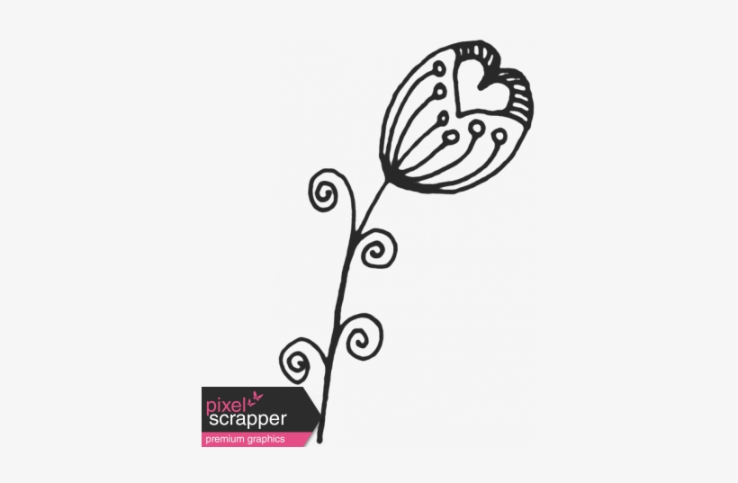 Work Day - Zentangle Doodles - Flower - Line Art, transparent png download