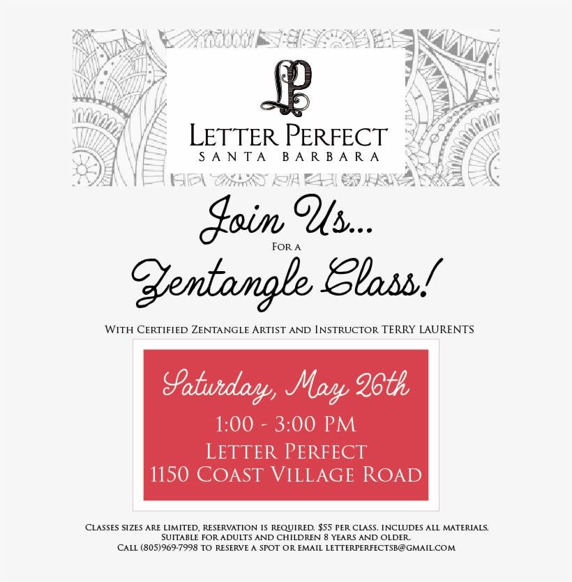 Zentangle Class, transparent png download