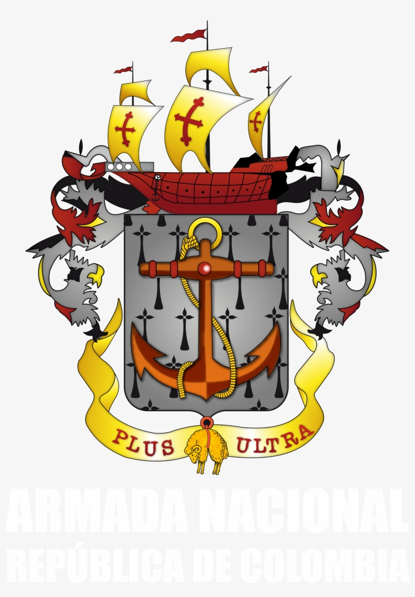 Escudo Armada Nacional De Colombia - Escudo Armada Nacional .png, transparent png download