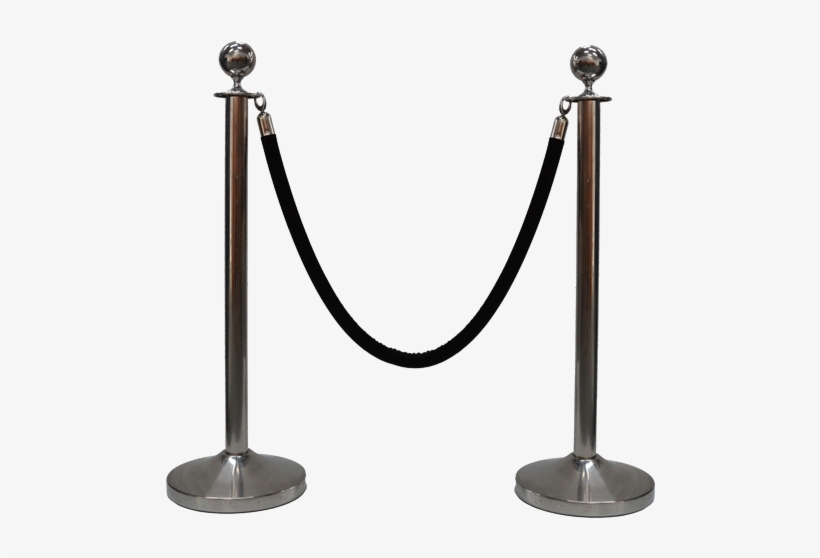 Rope And Post Hire Black - Black Rope And Post, transparent png download