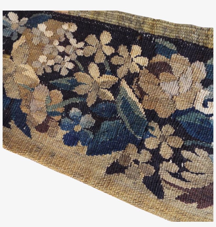 Antique French Aubusson Tapestry Border Panel Woven - Stitch, transparent png download