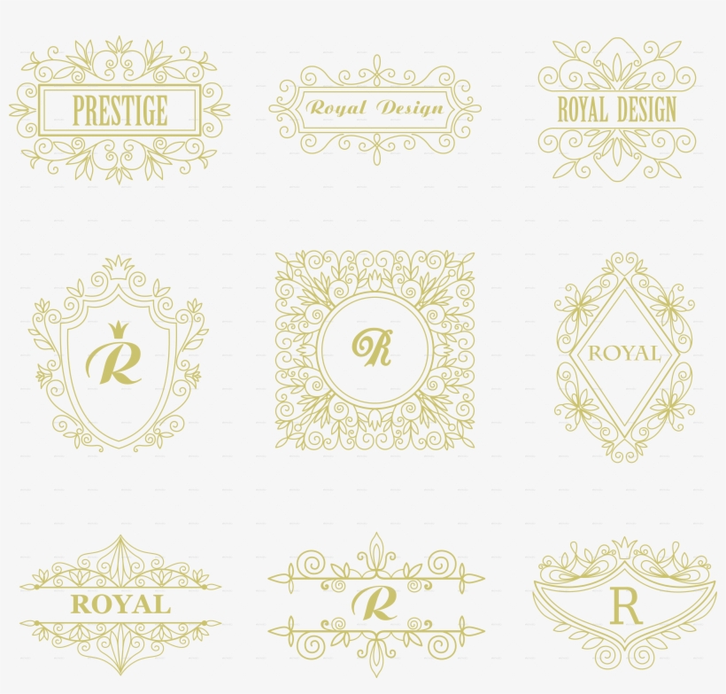 Set Of Vintage Floral Frames - Circle, transparent png download