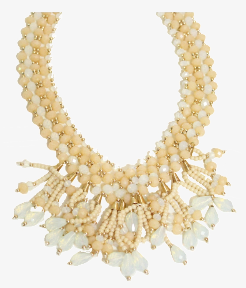 Statement Crystal Tassel Necklace, transparent png download