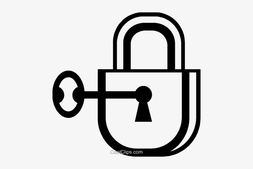 Cadeado E Chave Livre De Direitos Vetores Clip Art - Cadeado Com Chave Png, transparent png download