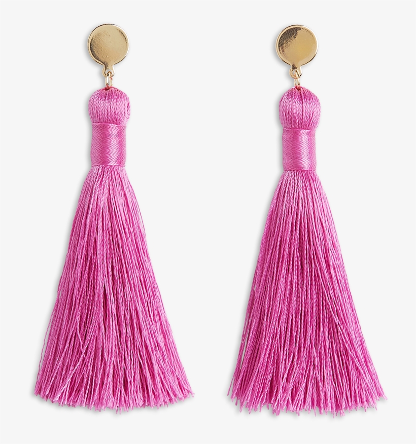 Tassel Earrings Lilac - Earring, transparent png download