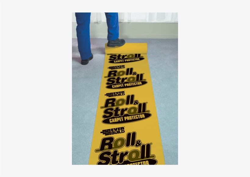 Everbuild Roll & Stroll Carpet Protection 600mm X 20m - Everbuild Roll & Stroll Premium Carpet Protector, transparent png download