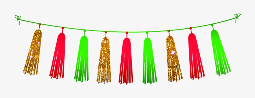 Christmas Tassel Bunting - Png Geburtstagsmotive Vektor, transparent png download