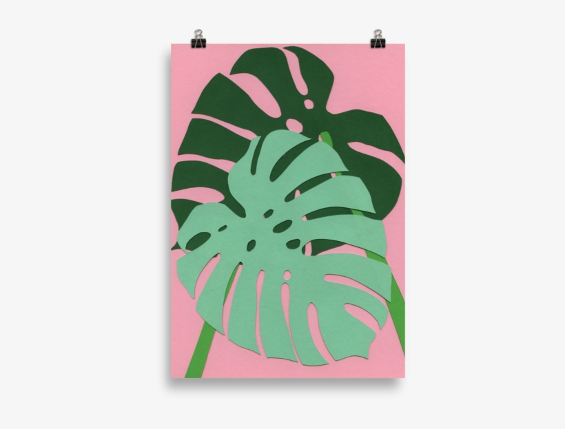 Image - Blätter & Pflanzen Acrylglasbild Monstera Deliciosa, transparent png download