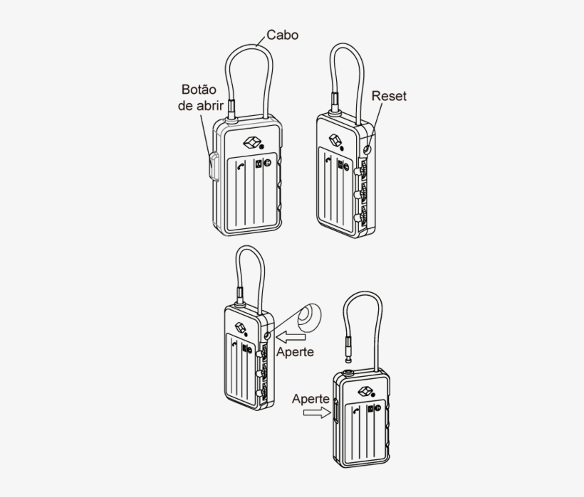 Aperte O Botão De Abrir O Cadeado, Então O Botão De - Line Art, transparent png download