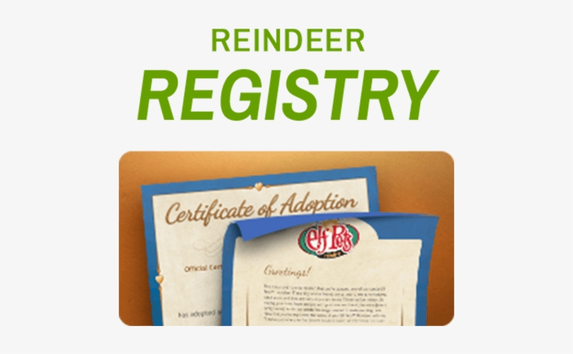 Register Your Family's Elf Pets® Reindeer To Receive - Lk Domain, transparent png download