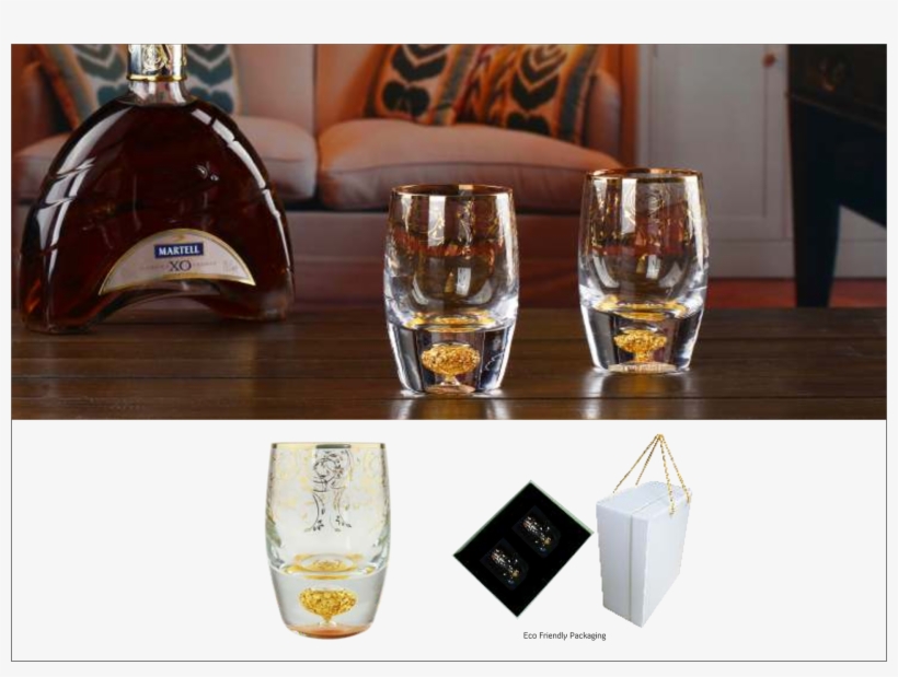 Brandy Snifter Embedded With Pure 24kt Gold Crush - Snifter, transparent png download