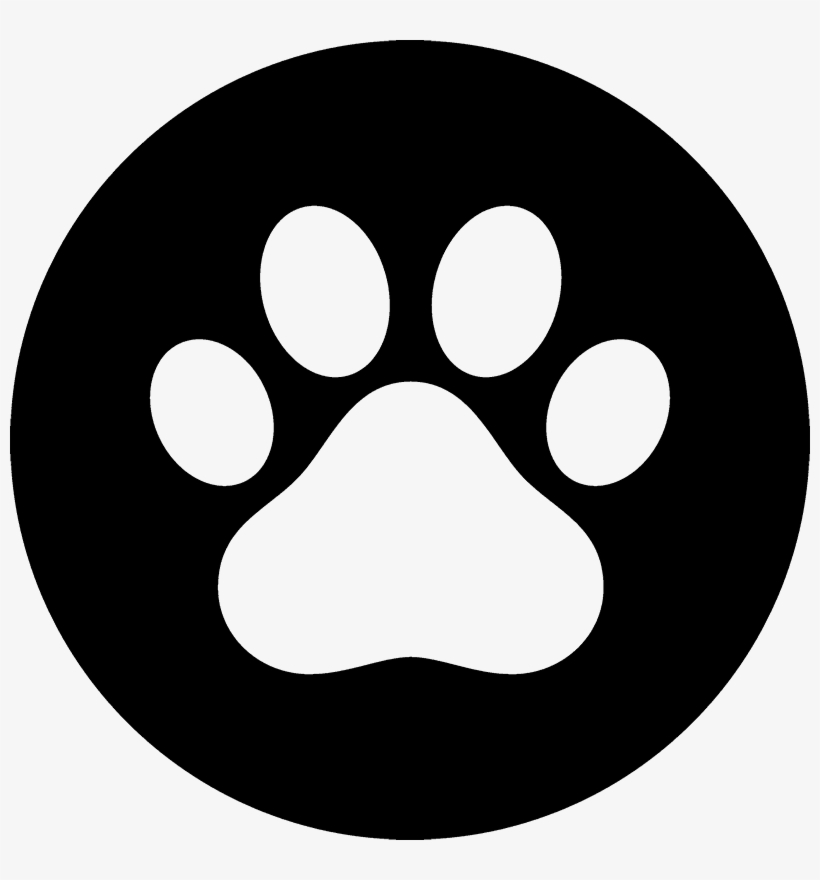 Paw Print Seal Rubber Stamp - Simbolos Do Chat Noir, transparent png download