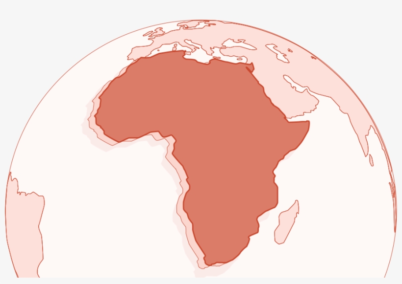 African Continent Centered On Globe - African Union Logo Vector, transparent png download