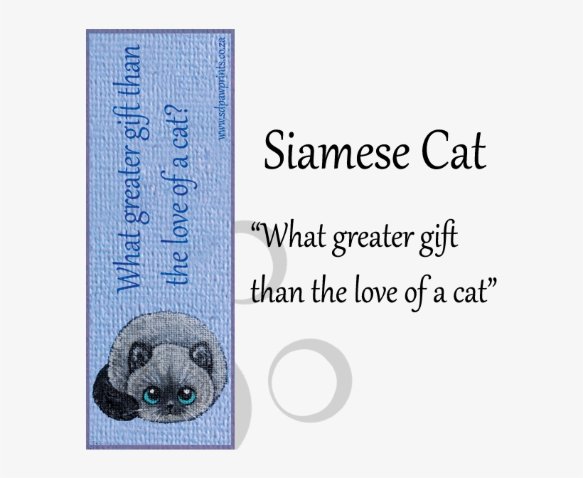 Siamese Cat Bookmark - Inhale Exhale Tote Bag, transparent png download