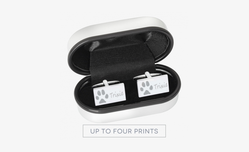 Paw Print Cufflinks - Hand On Heart Jewellery Paw Print Cufflinks, transparent png download