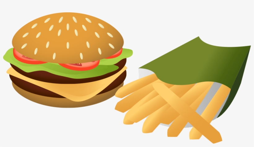 Hamburger Clipart Saturated Fat - Burger Clipart, transparent png download