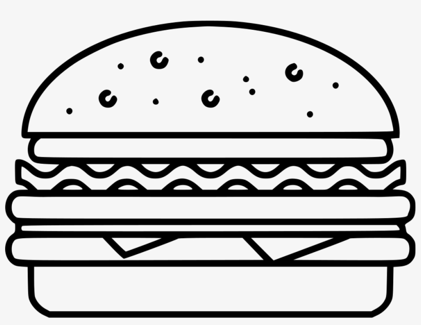 Large Hamburger Comments - Hamburger, transparent png download