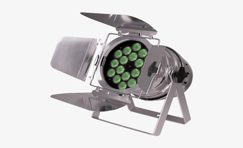 Fireball Par64 Quad™ Chrome / J87072 Image - Lanta , Fireball Par64 Quad , Led Rgbw Par Barn Doors, transparent png download