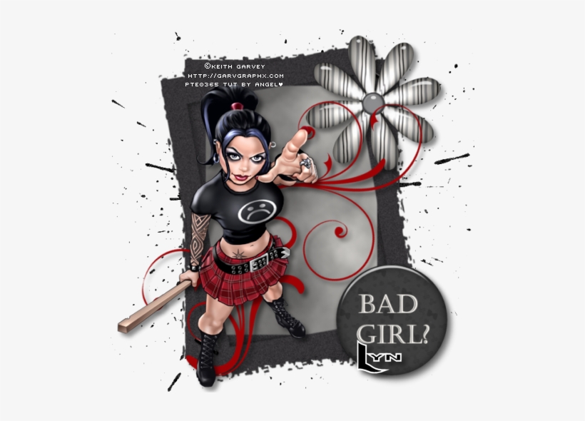 Bad Girl ♥ - Punk Girl, transparent png download
