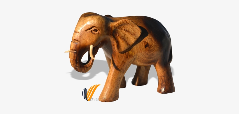 Elephant Trunk Down Wood Carving Figurine Fertility - Wood Carving, transparent png download