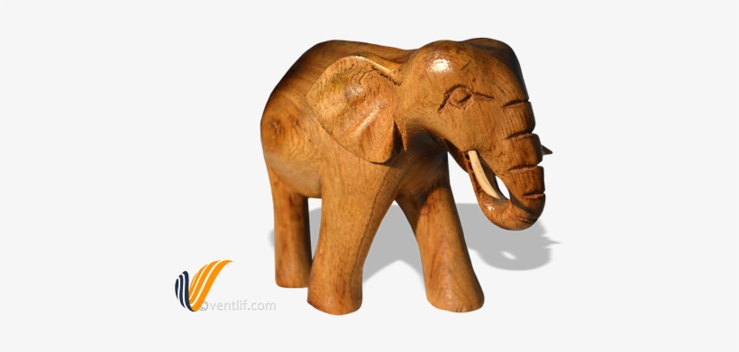 Elephant Trunk Down Wood Carving Figurine Fertility - Wood Carving, transparent png download