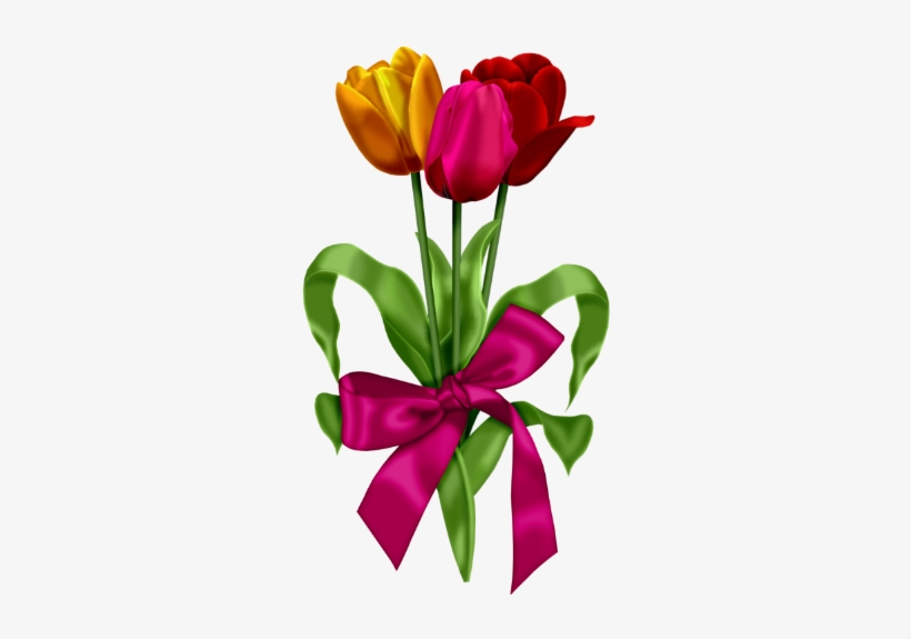 Free Tulip Flower Clip Art - Tulip Yellow .png, transparent png download