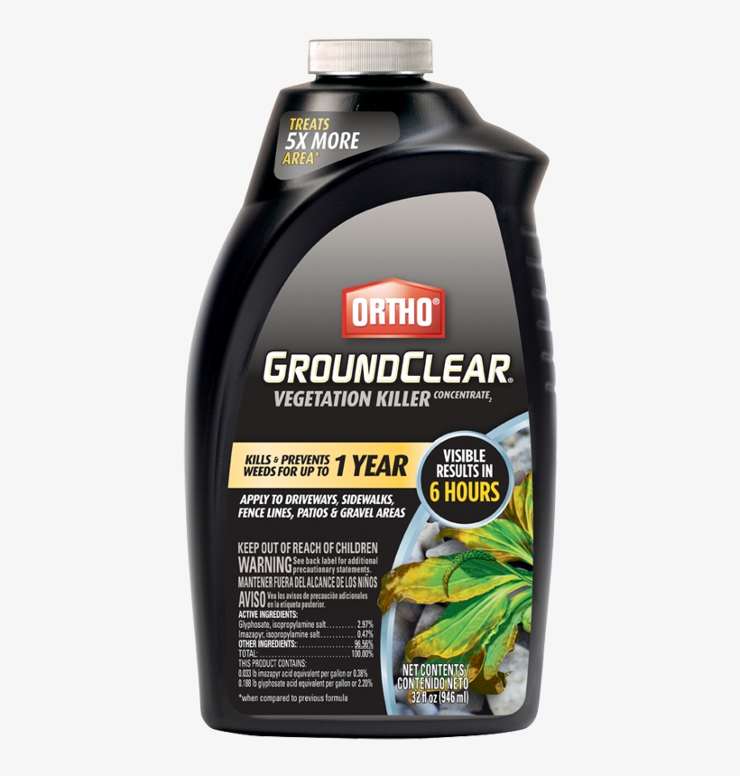 Ortho Groundclear Concentrate 32 Oz - Ortho Groundclear Vegetation Killer Concentrate 2 Gal, transparent png download