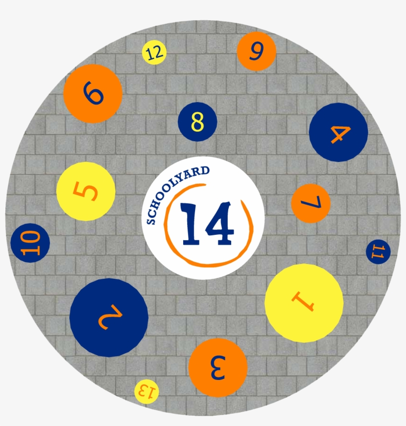 Pintura De Suelo Bolas 171018 112210 - Circle, transparent png download