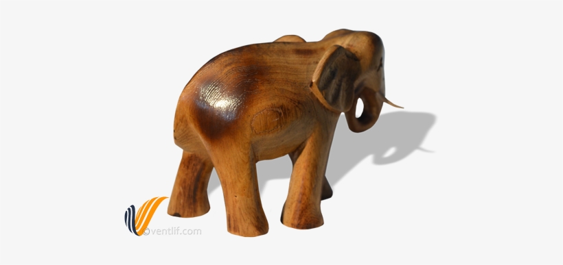 Elephant Trunk Down Wood Carving Figurine Fertility - Wood Carving, transparent png download