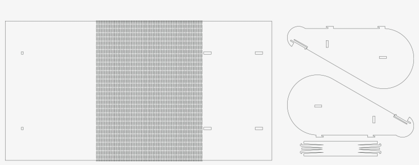 Laser-cut Laptop Stand - Diagram, transparent png download