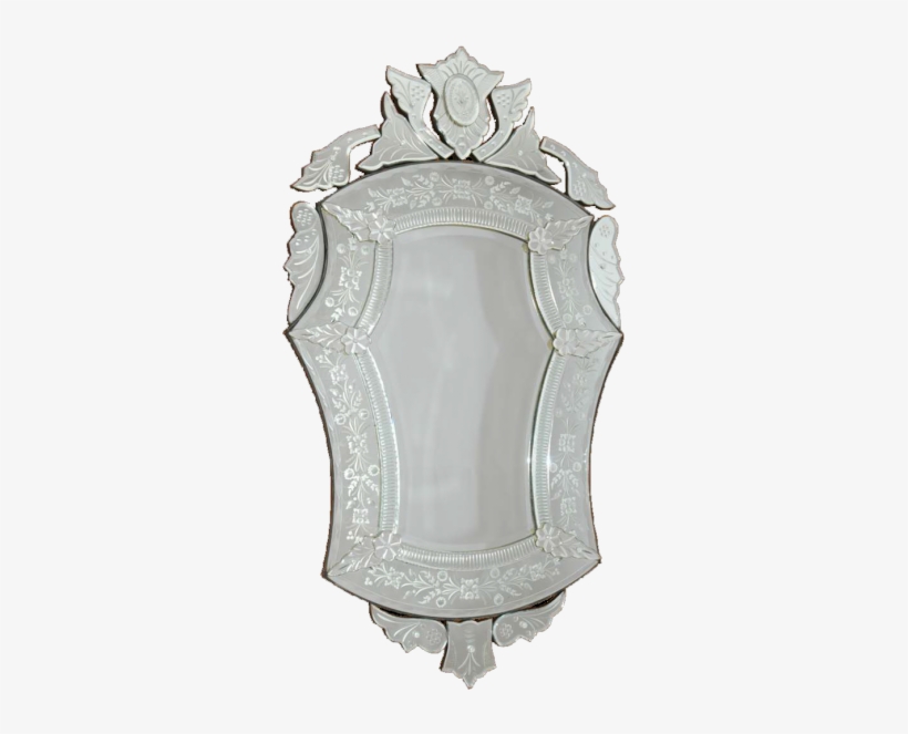 Espelho Império Grande Com Moldura Trabalhada - Mirror, transparent png download