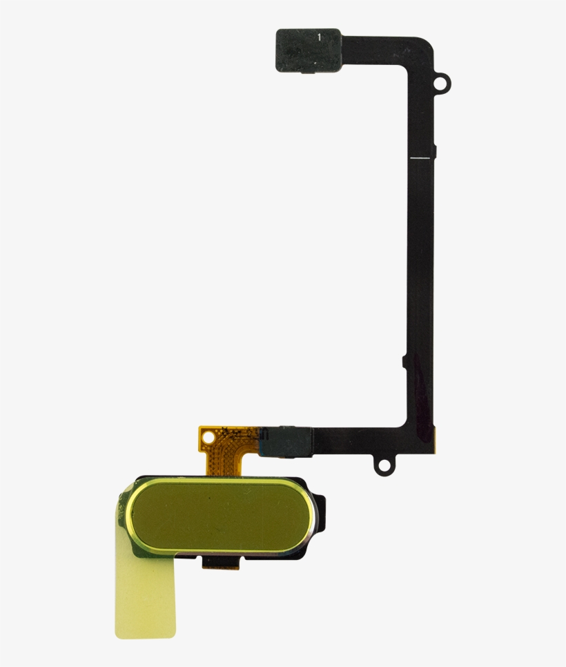 Samsung Galaxy S6 Edge Gold Platinum Home Button Assembly - Samsung Galaxy S6 Edge Home Button Sensor Flex Cable, transparent png download