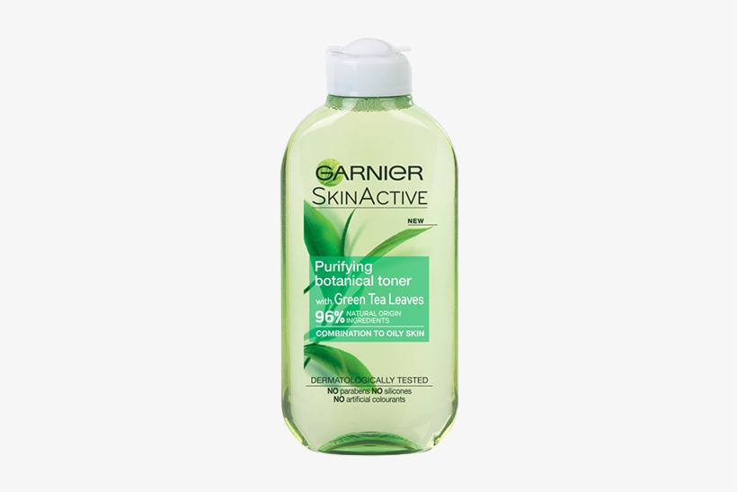 Garnier 96 Naturals Green Tea Toner1 - Garnier Skin Active Green Tea, transparent png download