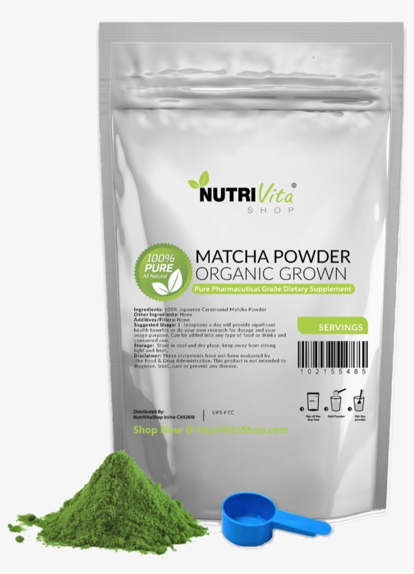 Japanese Matcha Green Tea Powder Organically Grown - Organic Spirulina Powder Tunisie, transparent png download