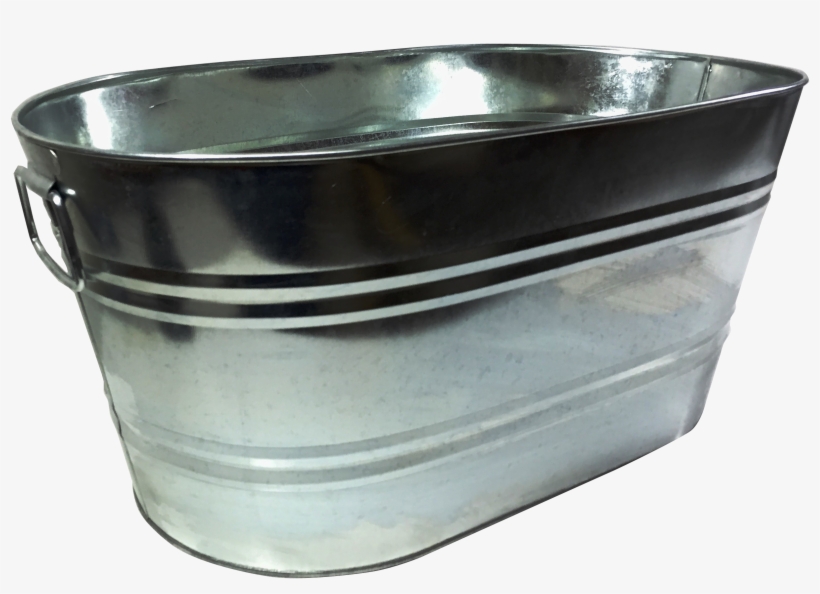 Metal Bucket Png Image - Metal Cooler Bucket, transparent png download