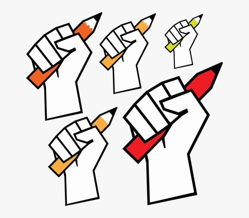 698 Graphic Illustration Of Hand Holding A Pencil - Freedom Of Press Png, transparent png download