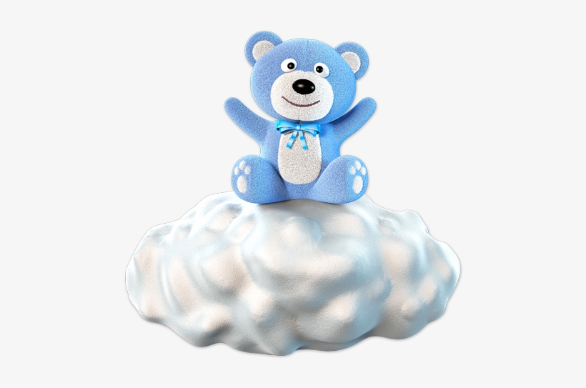 Stickers For Kids - Stickers Effet 3d- Nounours Nuage, transparent png download