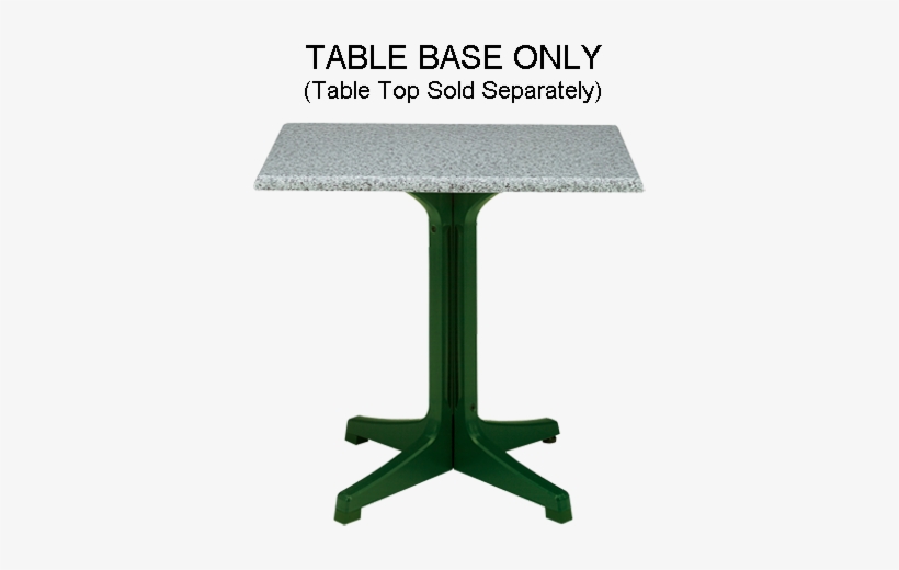 Alpha Small Table Base - Grosfillex 24" X 32" Table Top Without Umbrella Hole, transparent png download