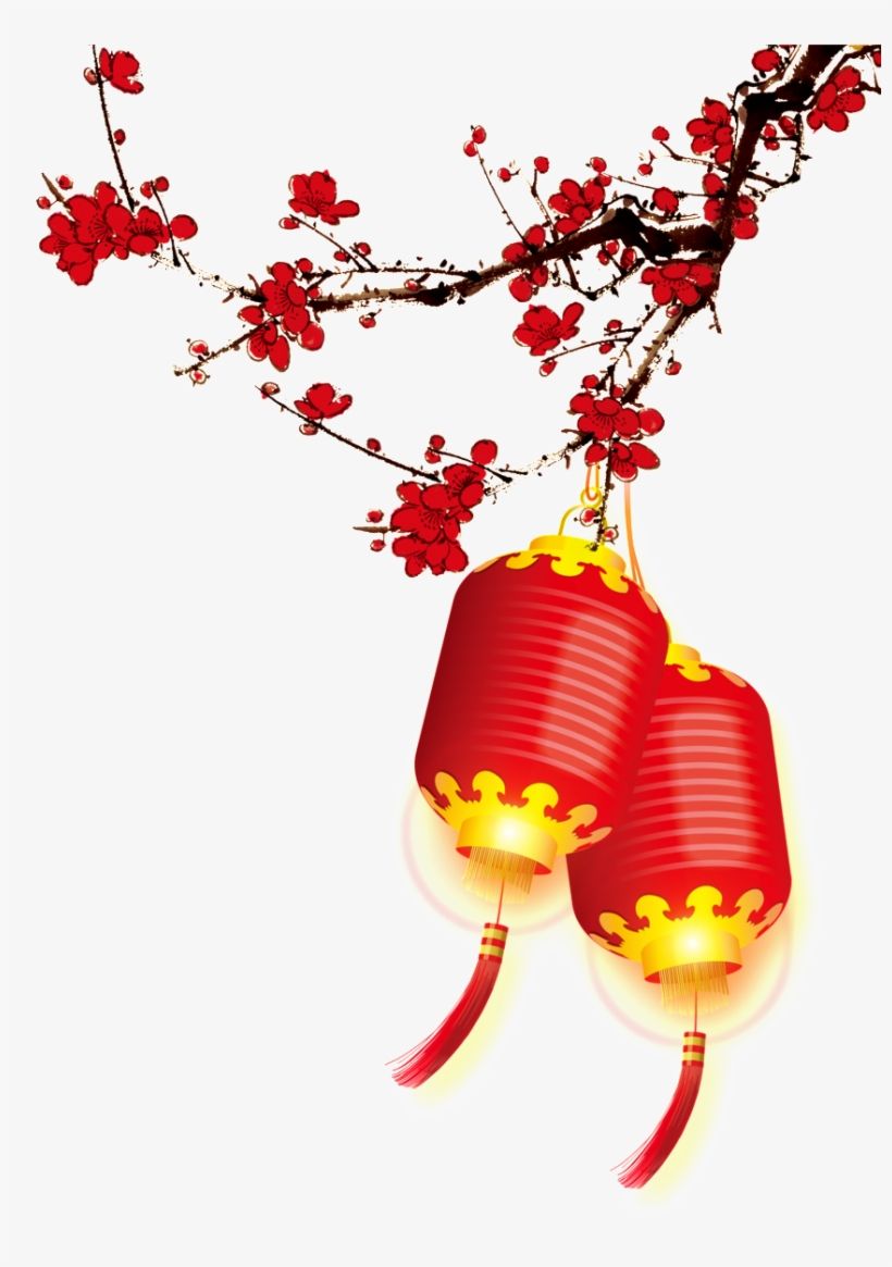 El Año Nuevo Tradicional Farol Rojo Png De Decoracion - Transparent Chinese Lanterns, transparent png download