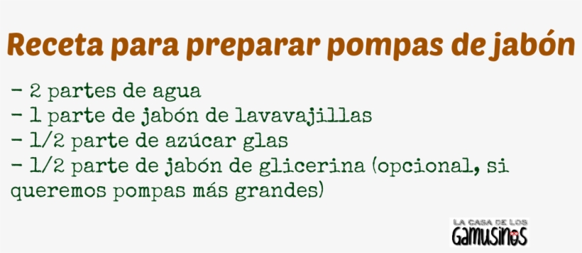 Receta Pompas Jabon - Spare 5, transparent png download