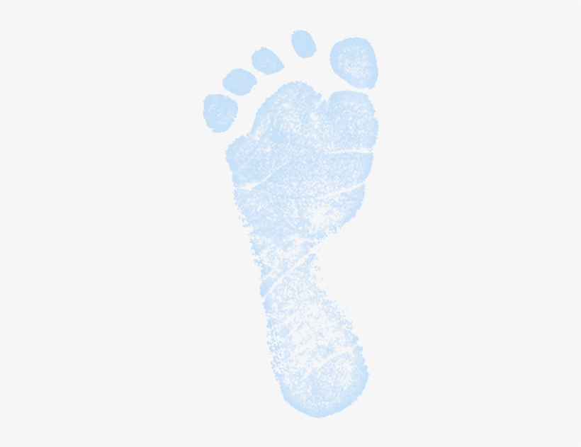 Babyfeet Blue Left - Crochet, transparent png download
