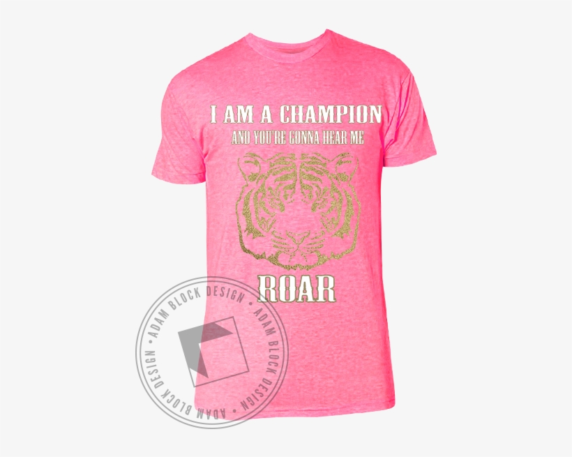 Gamma Phi Beta Tiger Roar 3-day Tee - T-shirt, transparent png download