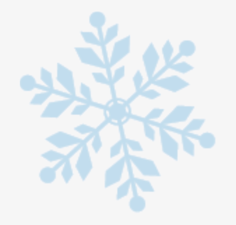Digital Blue Snowflake - Snowflakes Background, transparent png download