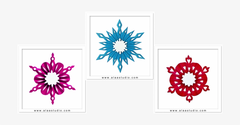 Below Is The Matching Set Of Snowflake Frames - Snowflake, transparent png download