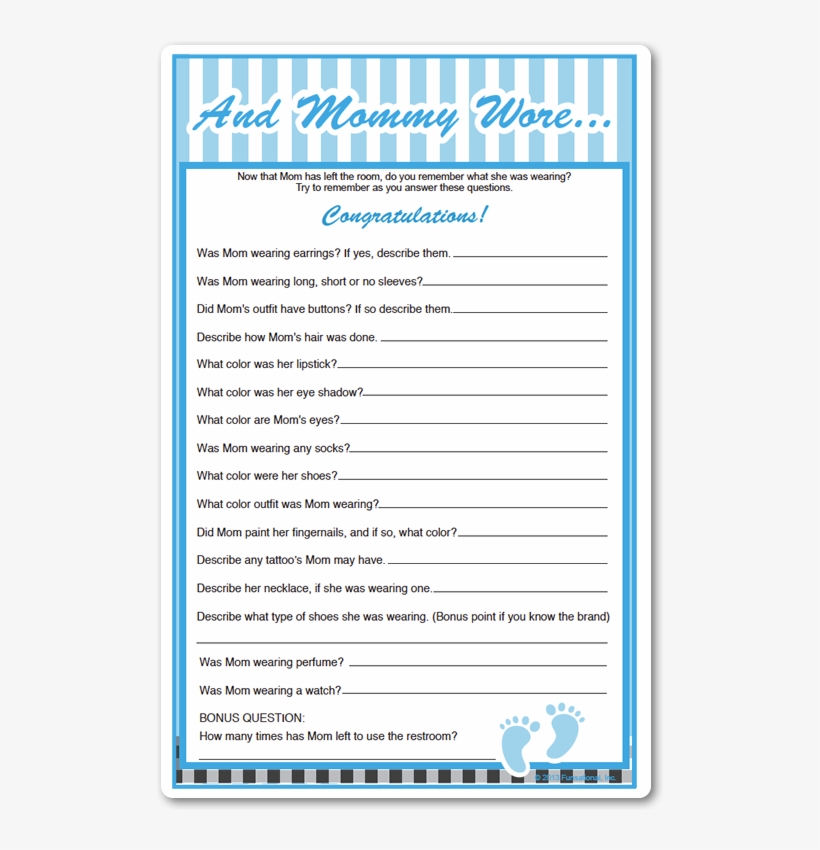 And Mommy Wore - Mommy Wearing Baby Shower, transparent png download