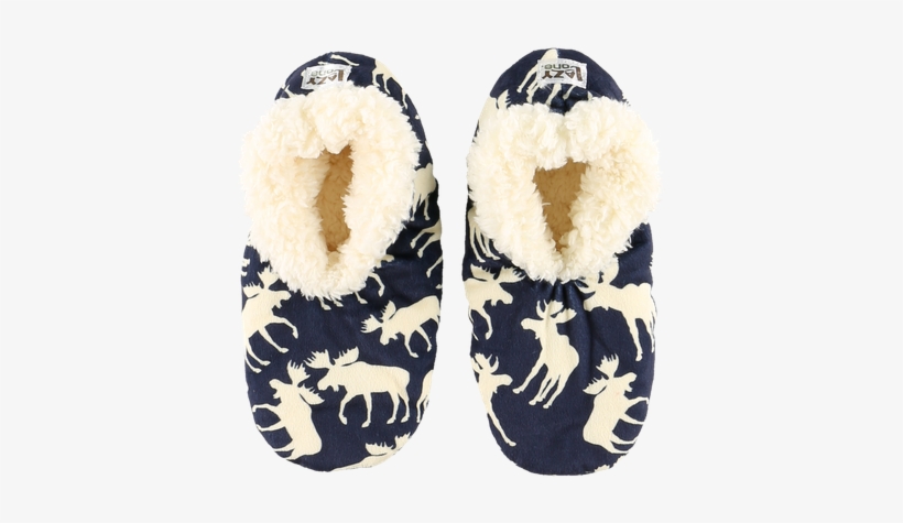Classic Moose Blue - Slipper, transparent png download