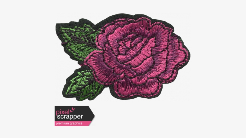 Go West Elements Rose Patch Pink - Digital Scrapbooking, transparent png download