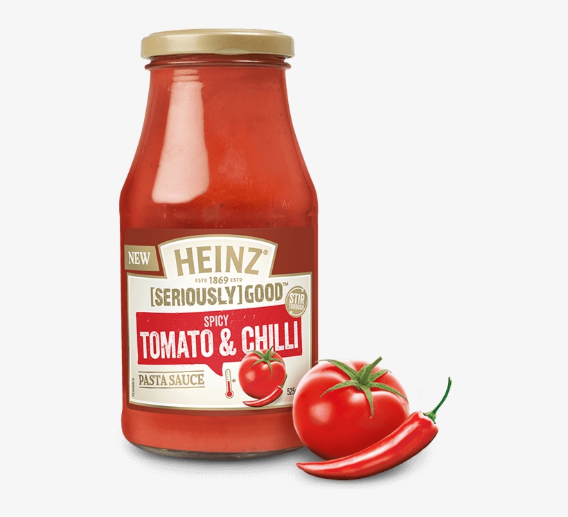 Spicy Tomato & Chilli Pasta Sauce - Heinz Pasta Sauce Bolognese, transparent png download