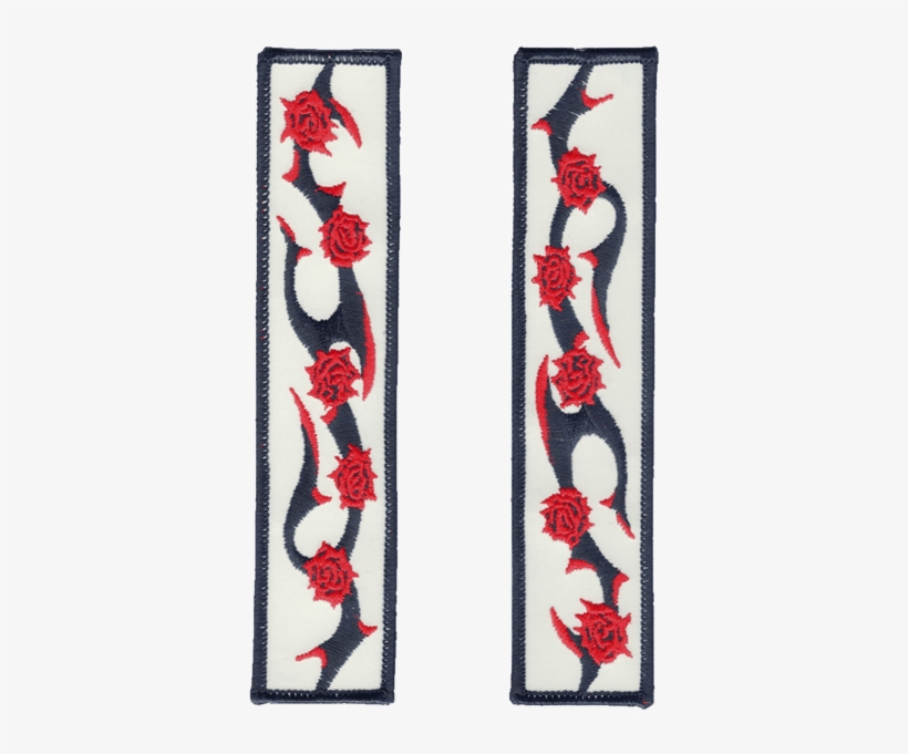 Red Tattoo Bands Reflective Embroidered Patch - Tattoo Bands, transparent png download